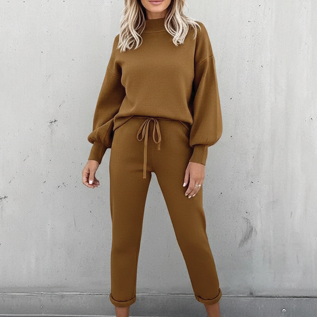 Abigail | Women's Two Piece Lounge Set for Comfort and Style-Metro Lane Plaza