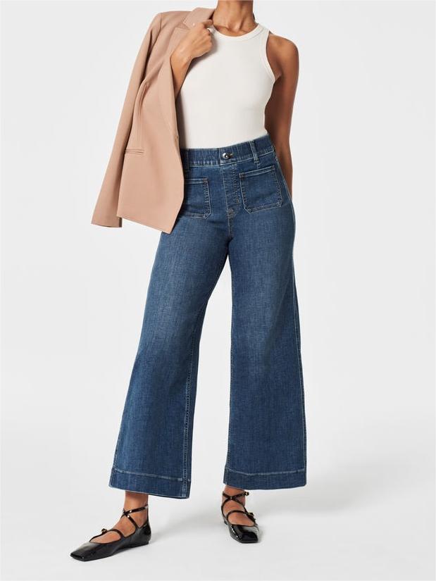 Estelle | Women's High Waist Stretchy Jeans-Metro Lane Plaza