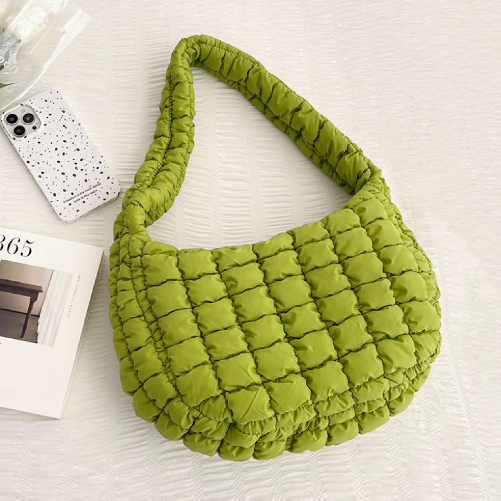 Sophia | Women's Stylish Solid Puffer Shoulder Bag-Metro Lane Plaza