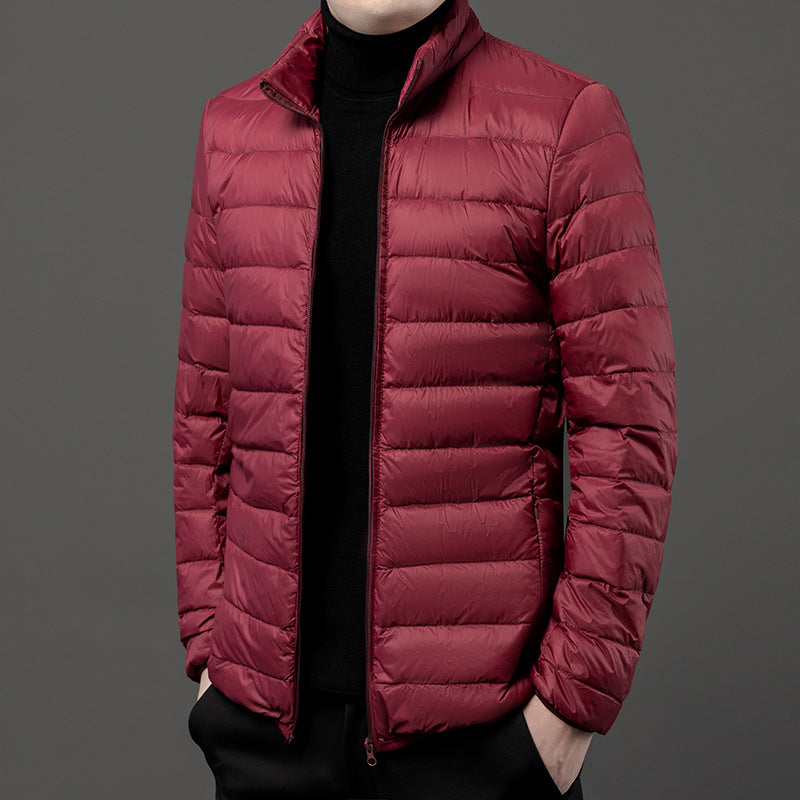 Miesten slim fit -kevyt toppatakki