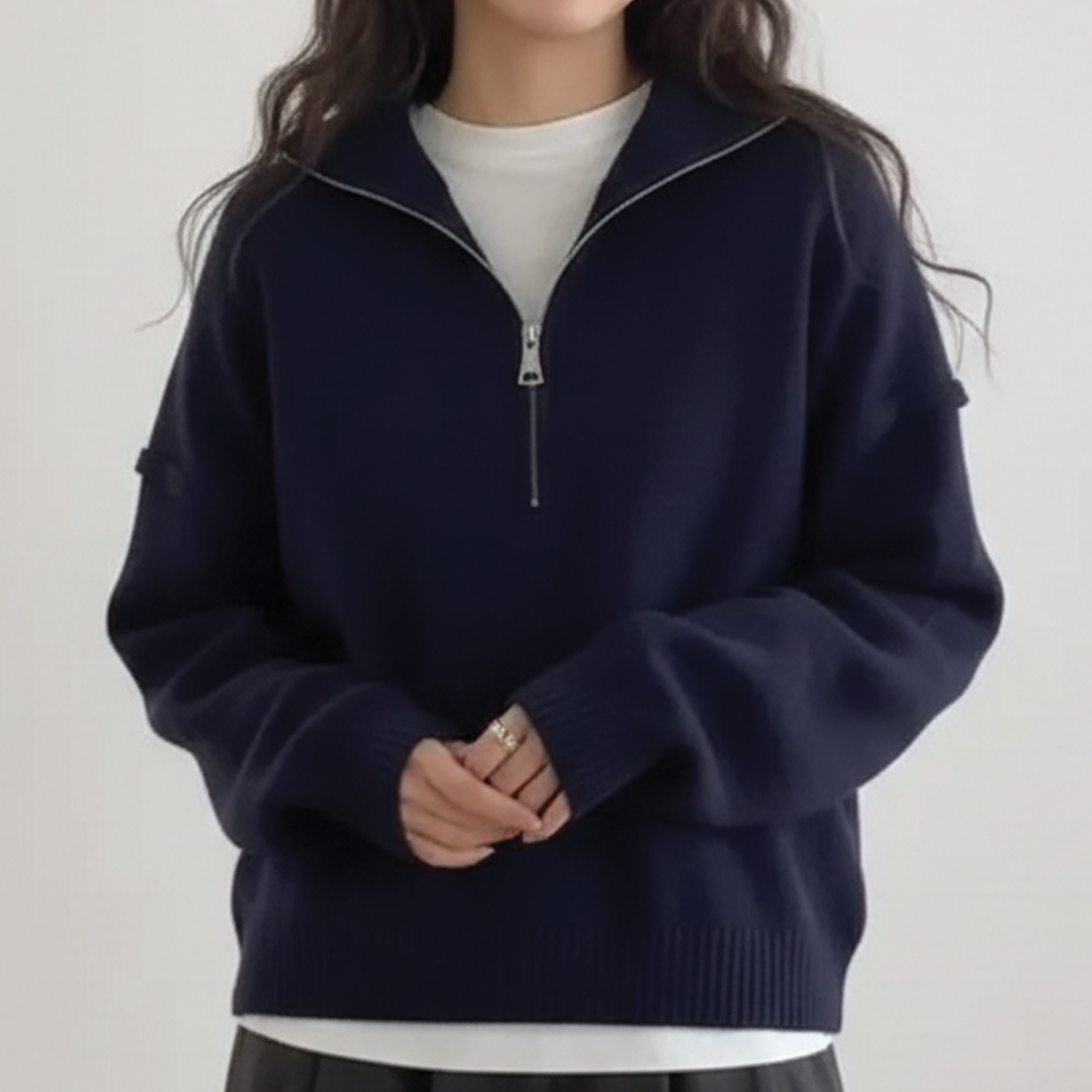 Maglione da donna in maglia a collo alto