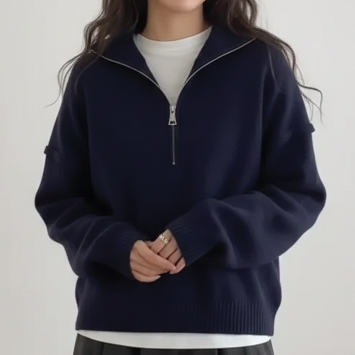 Maglione da donna in maglia a collo alto