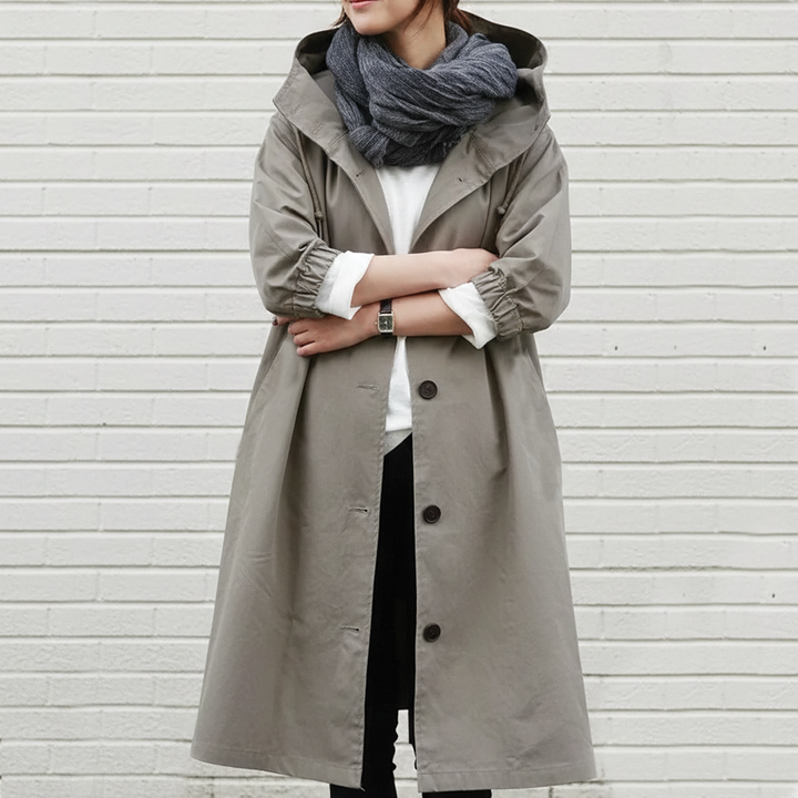 Women's Hooded Trench Coat