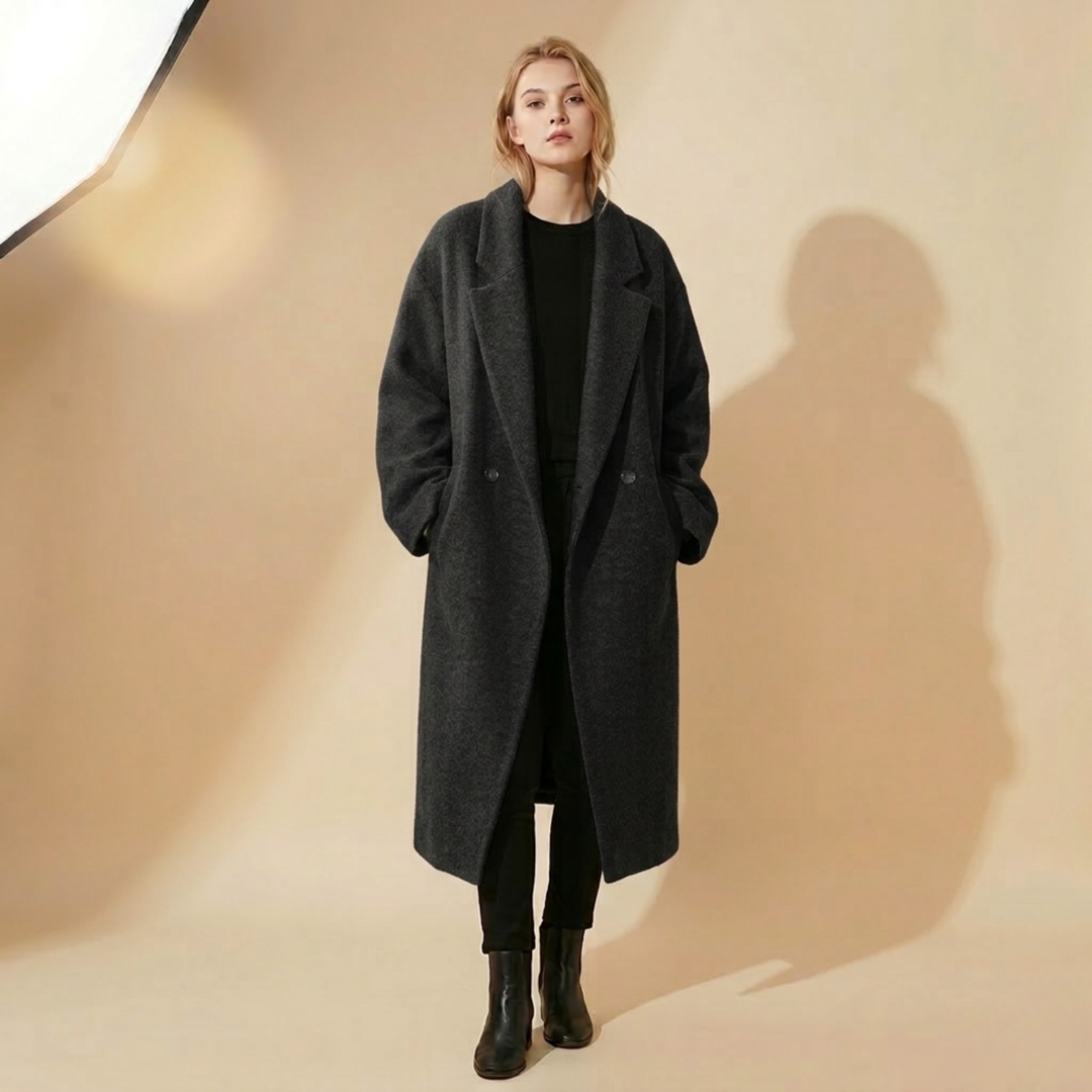 Sara | Women's Elegant Oversized Wool Coat for Comfort-Metro Lane Plaza