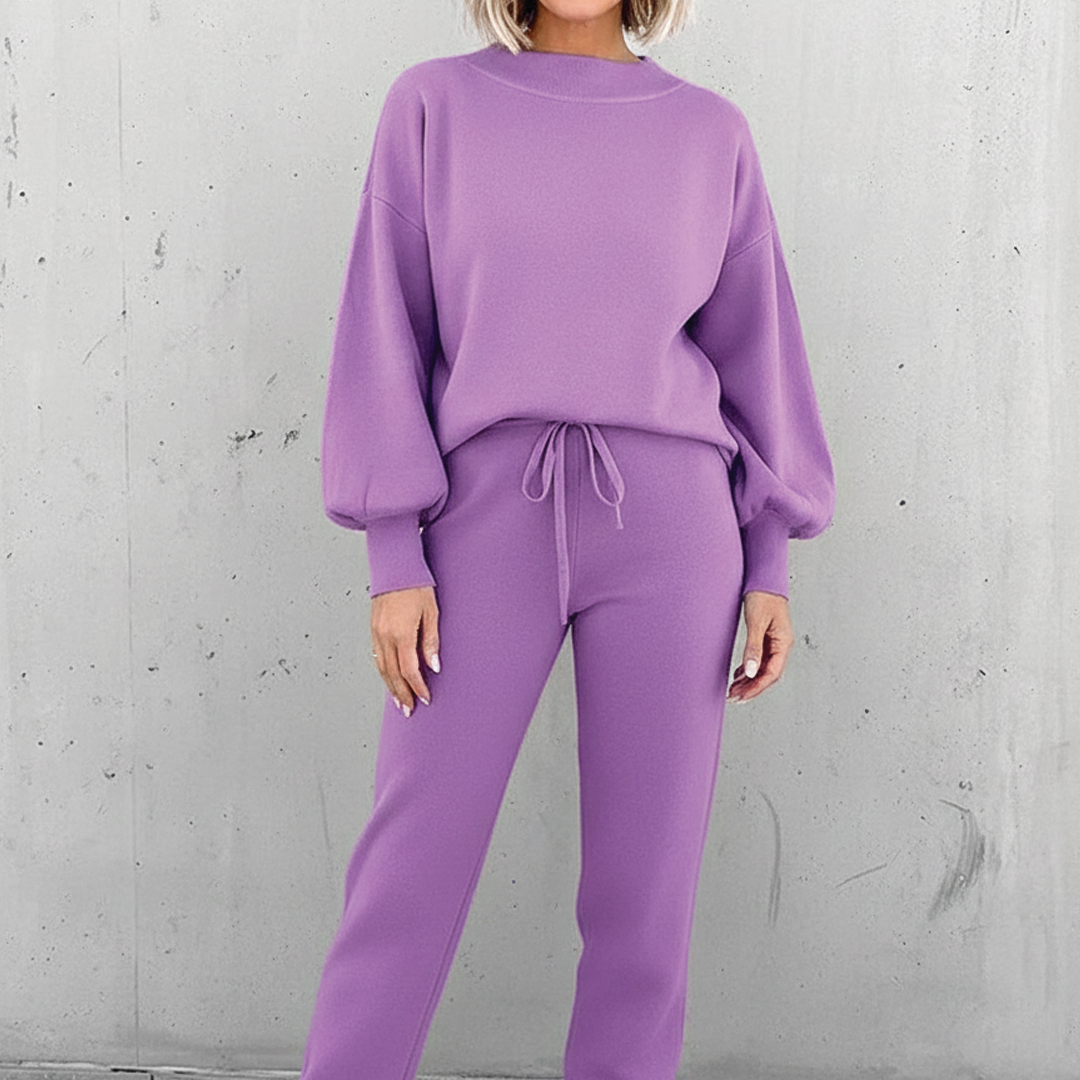 Abigail | Women's Two Piece Lounge Set for Comfort and Style-Metro Lane Plaza