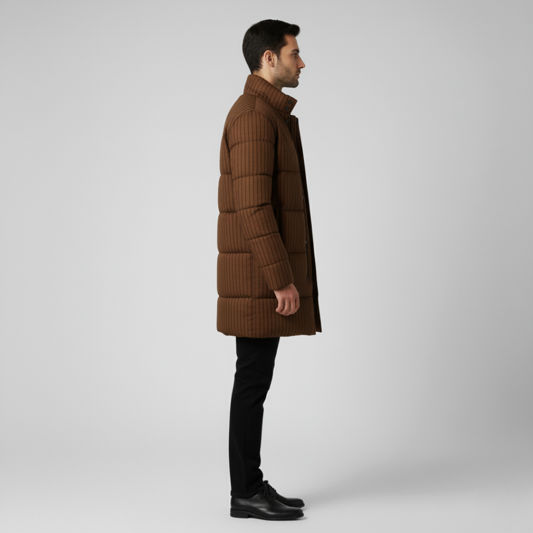 Adrian | Stylish Men's Classic Overcoat-Metro Lane Plaza
