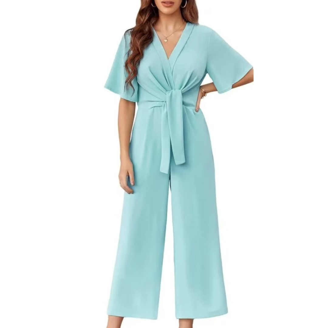 Women's Elegant Summer Tie Knot Jumpsuit