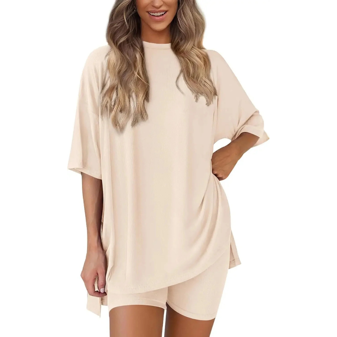 Sophia | Women's Relaxed Summer Two-Piece Outfit-Metro Lane Plaza