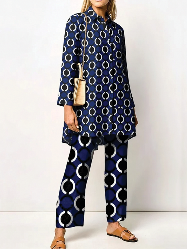Michelle | Women's Two-Piece Outfit Set-Metro Lane Plaza