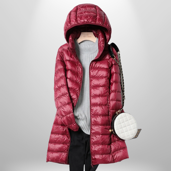 Ultralight Down Jacket | Women's Warm Jacket with Timeless Fit-Metro Lane Plaza