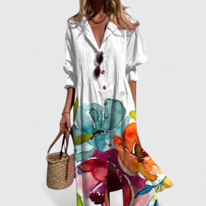 Women's Elegant Boho Style Dress-Metro Lane Plaza