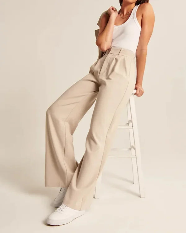 Thirza | Women's Stylish Flared Pants for Everyday Wear-Metro Lane Plaza