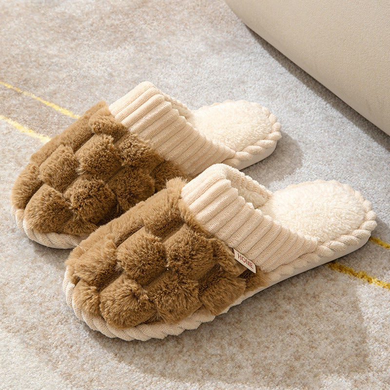 Nova | Women's Cozy Plush Slippers with Non-Slip Sole-Metro Lane Plaza