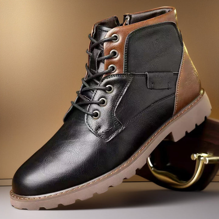 Men's Stylish Boots with Convenient Zipper Closure-Metro Lane Plaza