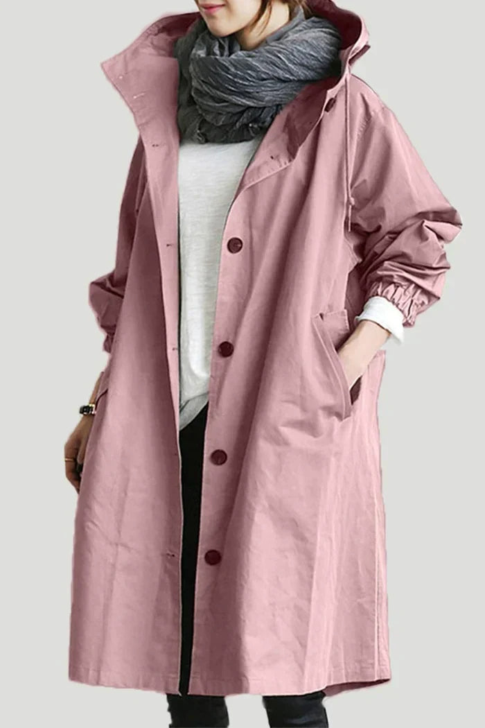 Sophia | Women's Oversized Water-Repellent Windbreaker Jacket-Metro Lane Plaza