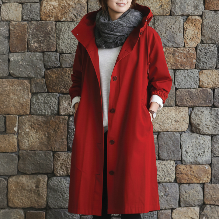 Women's Hooded Trench Coat