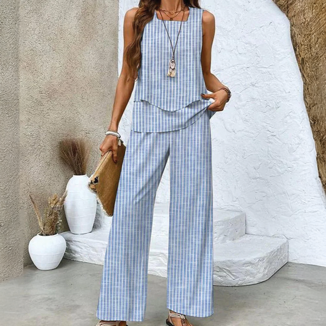 Avery | Women's Two-Piece Summer Outfit-Metro Lane Plaza