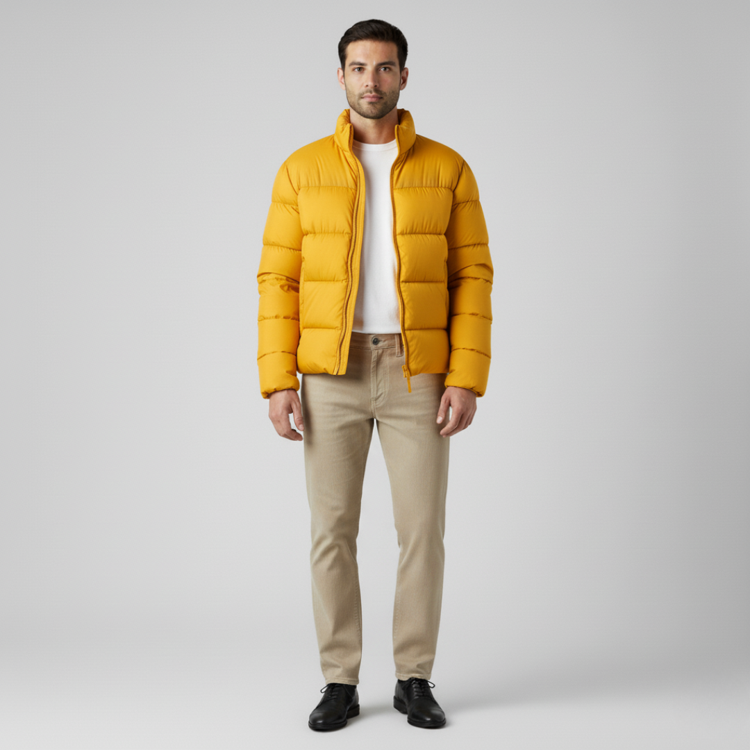 Logan | Men's Classic Puffer Jacket-Metro Lane Plaza