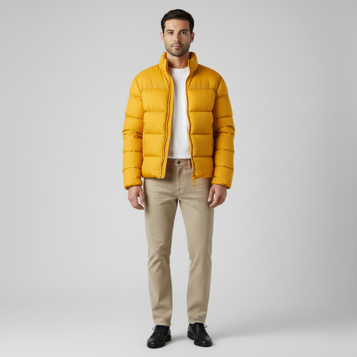 Logan | Men's Classic Puffer Jacket-Metro Lane Plaza