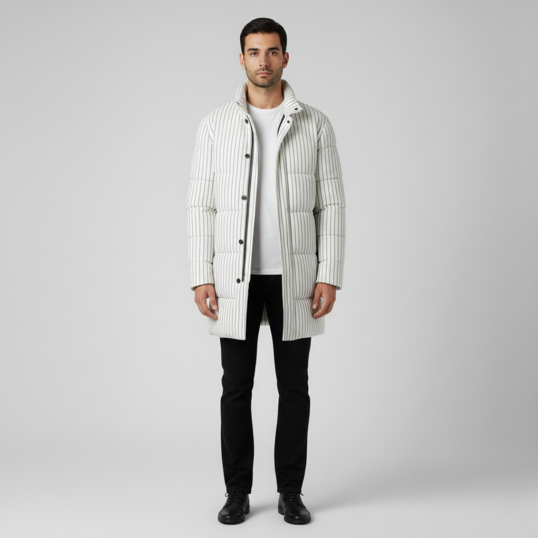 Adrian | Stylish Men's Classic Overcoat-Metro Lane Plaza