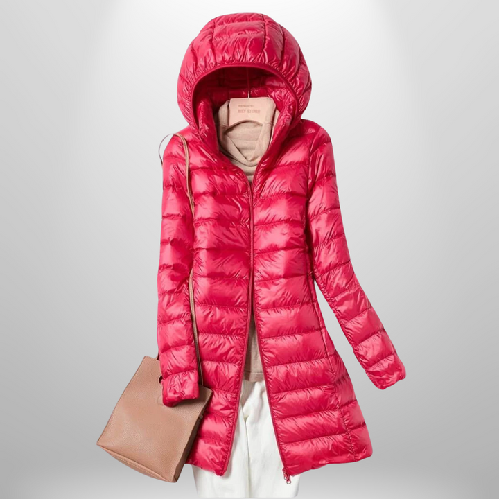 Ultralight Down Jacket | Women's Warm Jacket with Timeless Fit-Metro Lane Plaza