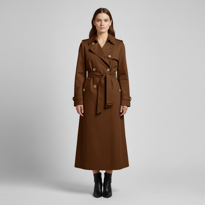 Olivia | Women's Classic Trench Coat-Metro Lane Plaza
