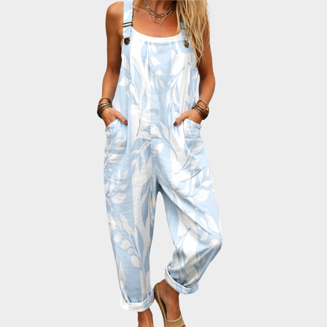 Women's Elegant Floral Jumpsuit for Comfort and Style