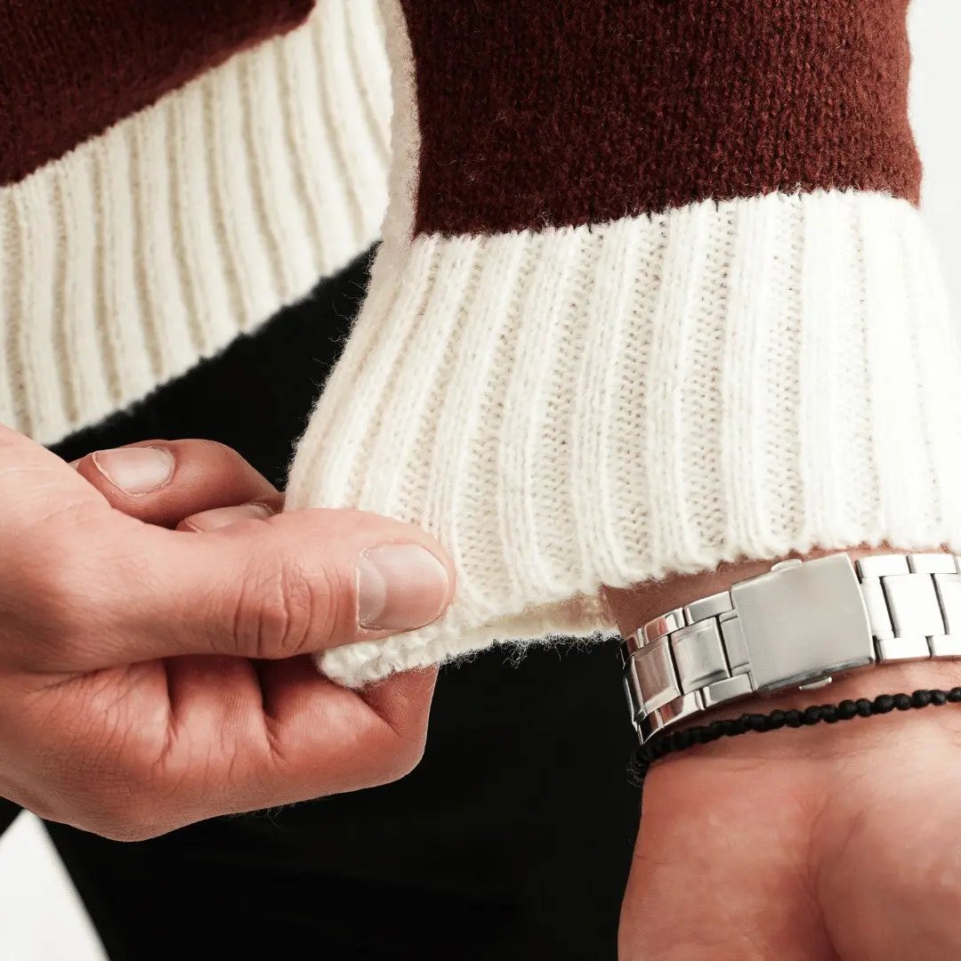 Men's Panel Knit Sweater