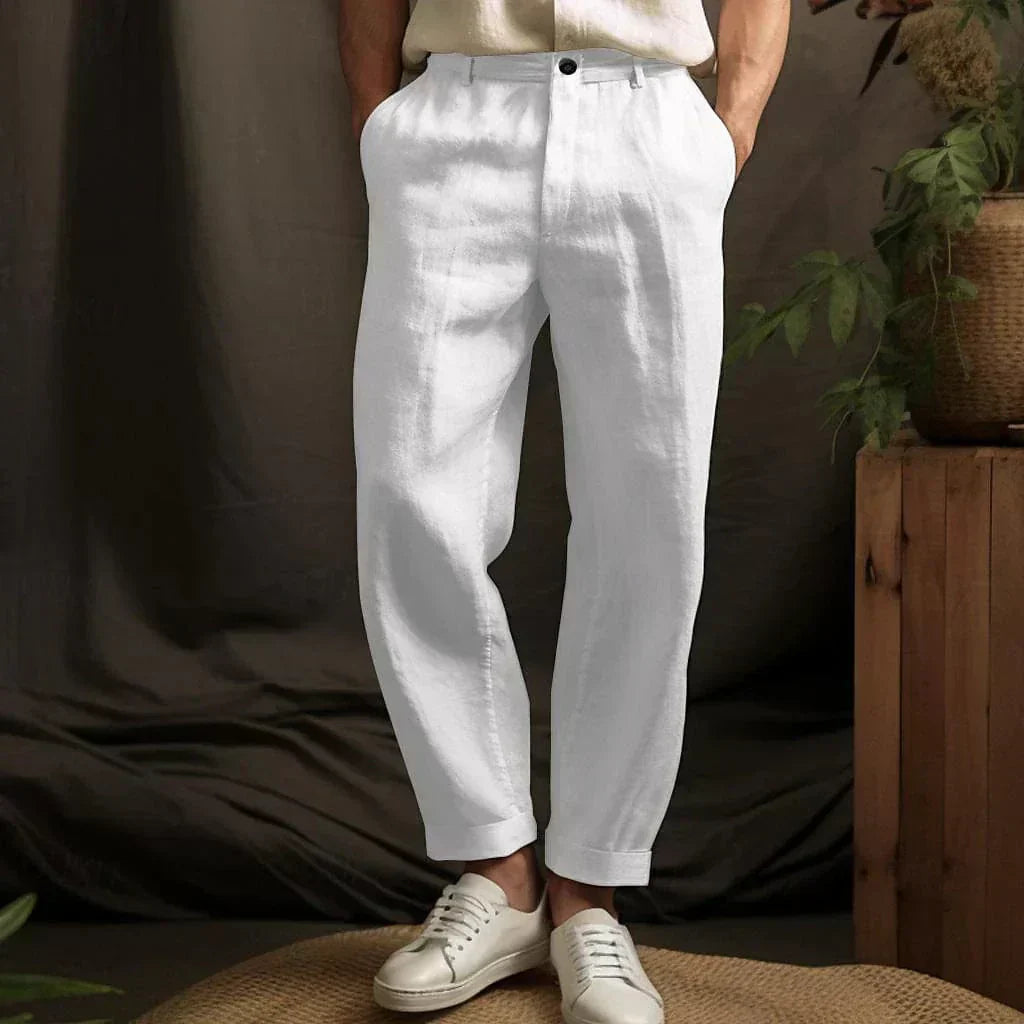 Men's Comfortable and Versatile Linen Trousers
