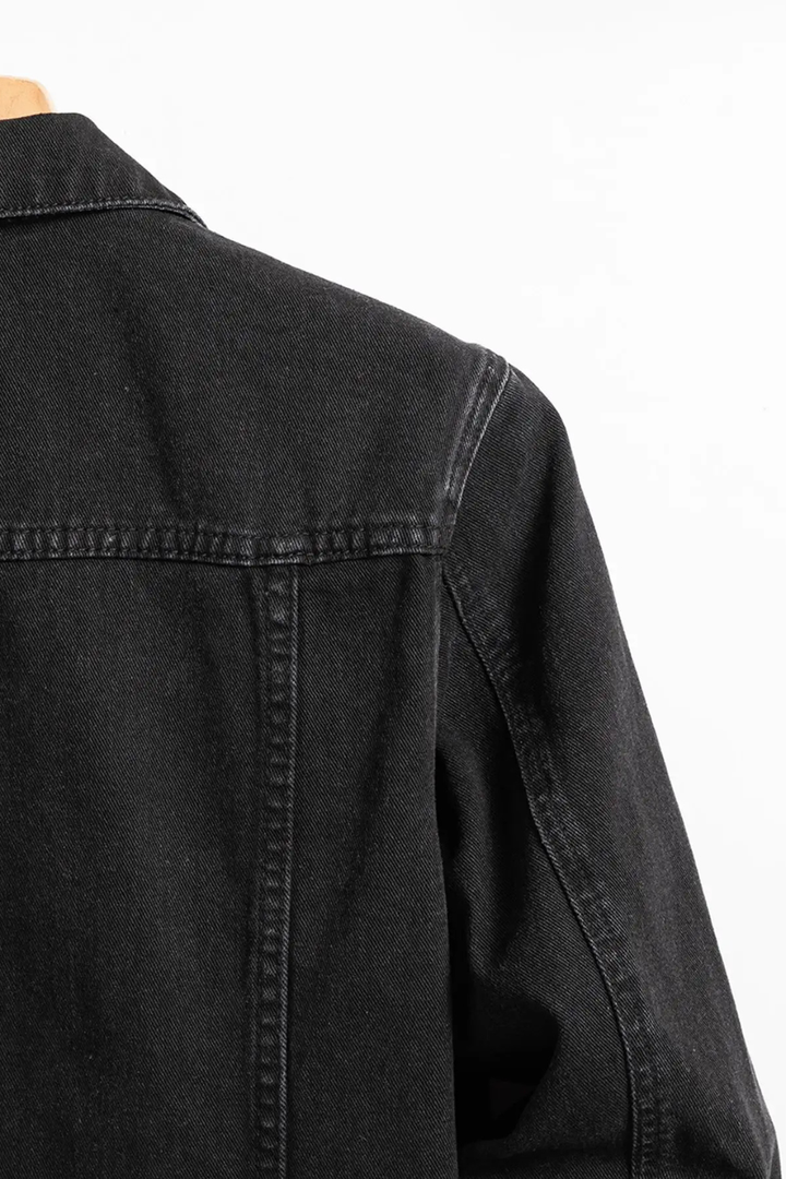 Men's Classic Fit Button-Up Denim Jacket-Metro Lane Plaza