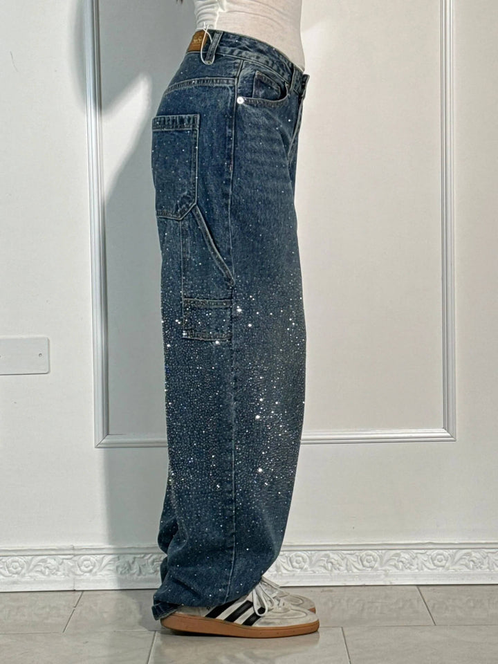 Naomi | Women's Wide-Leg Denim Jeans-Metro Lane Plaza