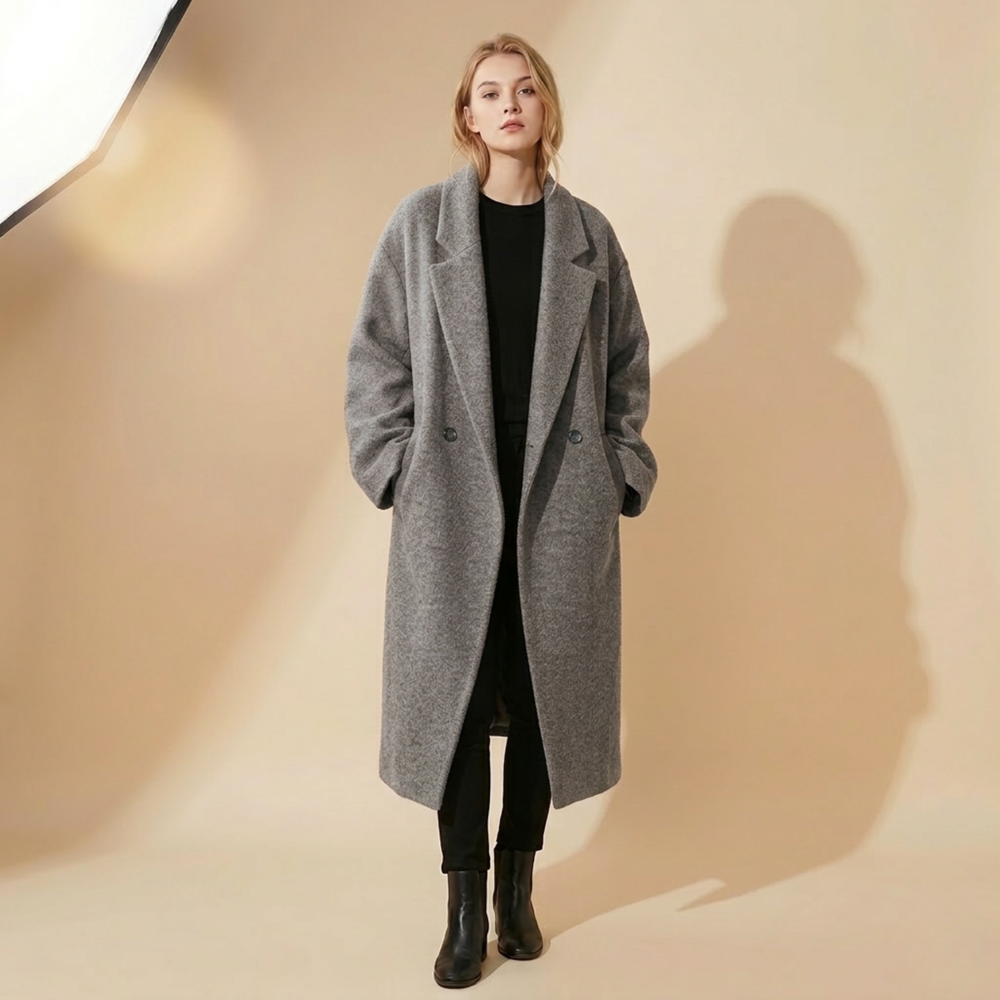 Sara | Women's Elegant Oversized Wool Coat for Comfort-Metro Lane Plaza