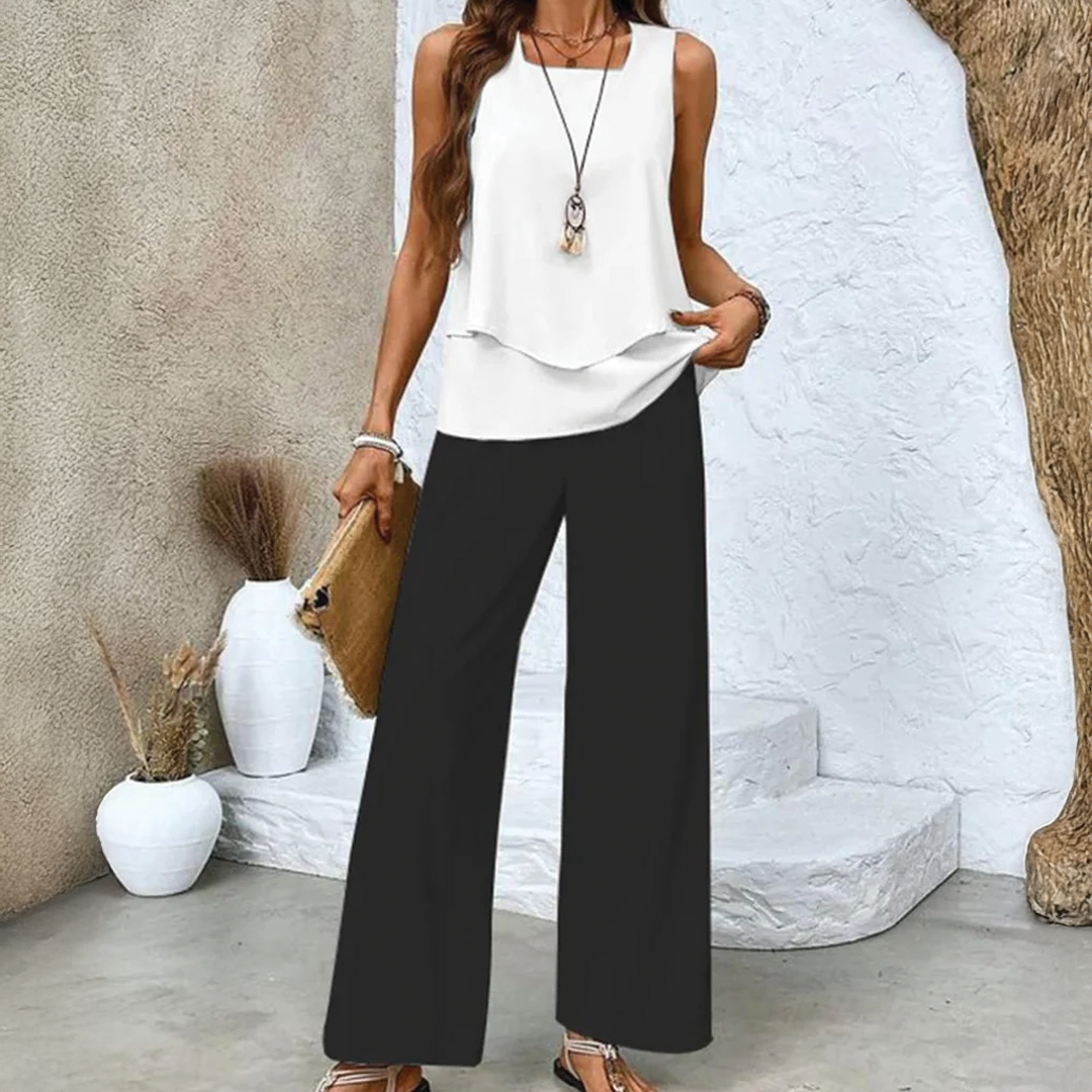Avery | Women's Two-Piece Summer Outfit-Metro Lane Plaza