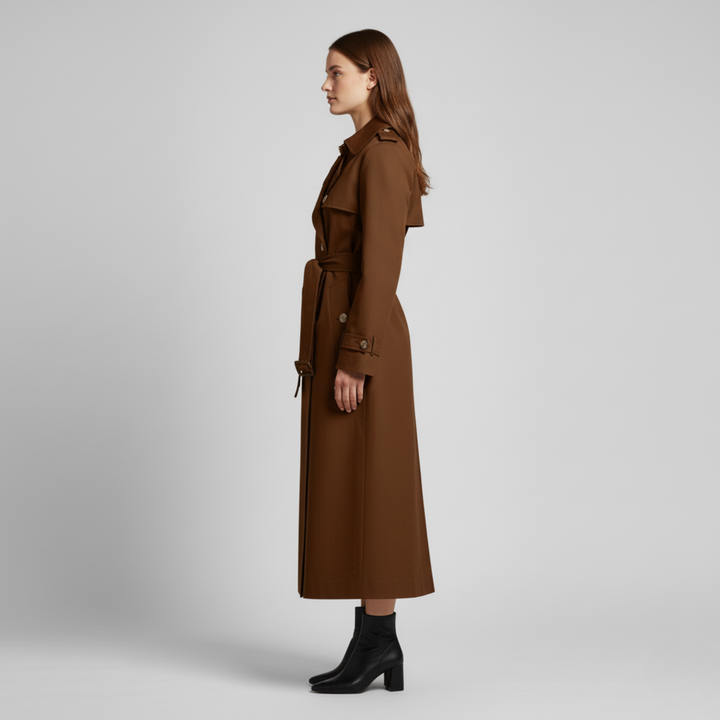 Olivia | Women's Classic Trench Coat-Metro Lane Plaza