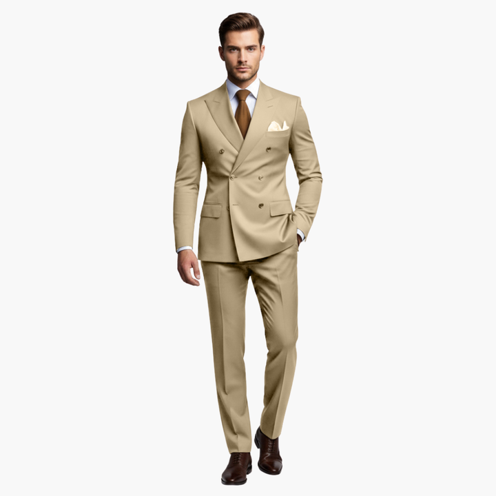 Men's Slim Fit Two-Piece Suit Set-Metro Lane Plaza