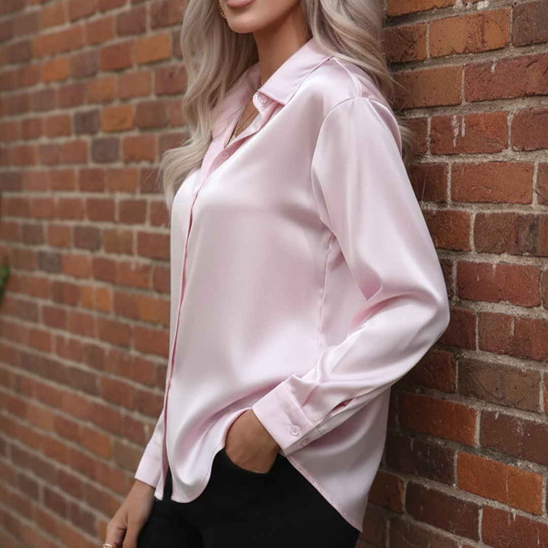Camila | Women's Flowy Satin Top-Metro Lane Plaza