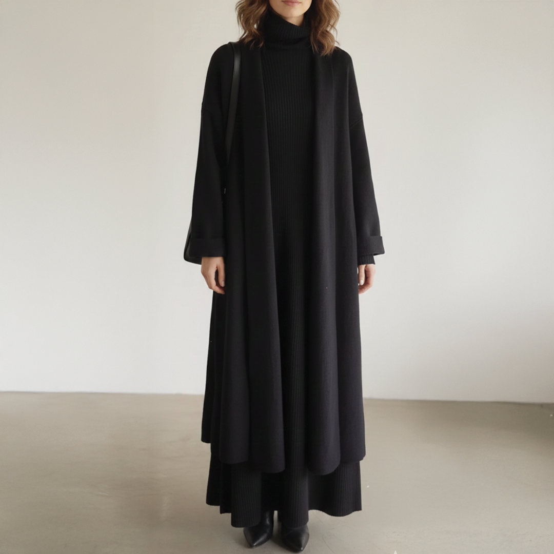 Aurora | Women's 3-Piece Knit Outfit-Metro Lane Plaza