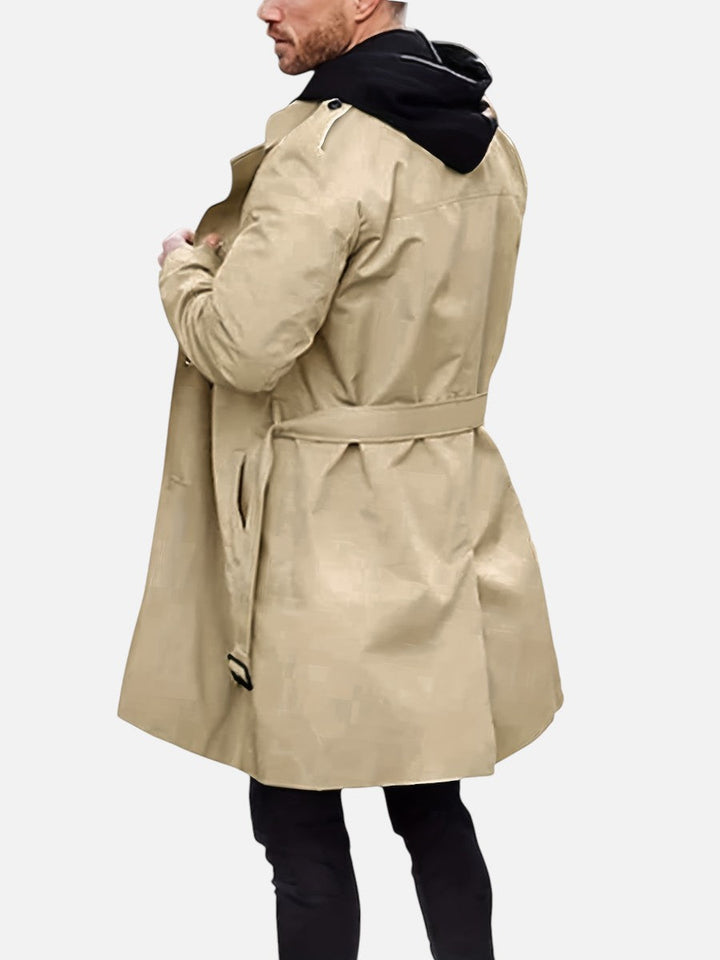 Men's Double-Breasted Trench Coat