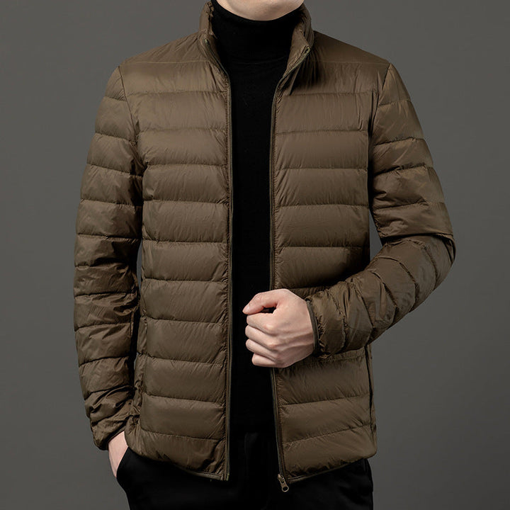 Miesten slim fit -kevyt toppatakki