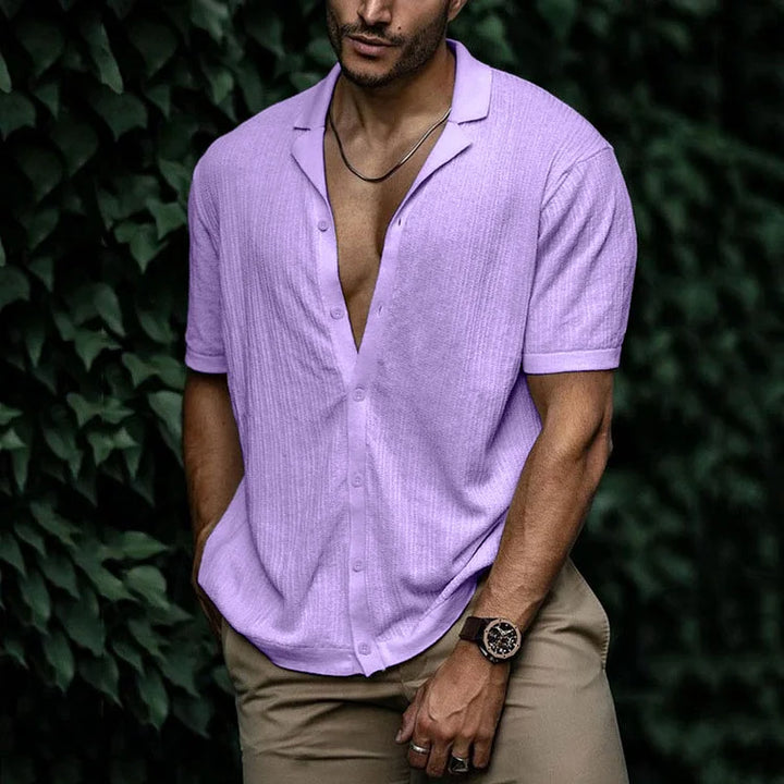 Men's Summer Linen Shirt - Lightweight and Breathable Fashion-Metro Lane Plaza