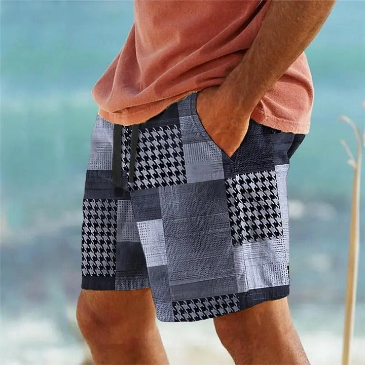 Men's Patchwork Shorts with Fun Patterns