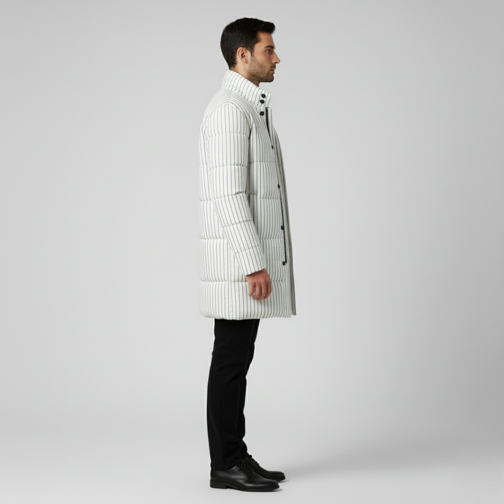 Adrian | Stylish Men's Classic Overcoat-Metro Lane Plaza