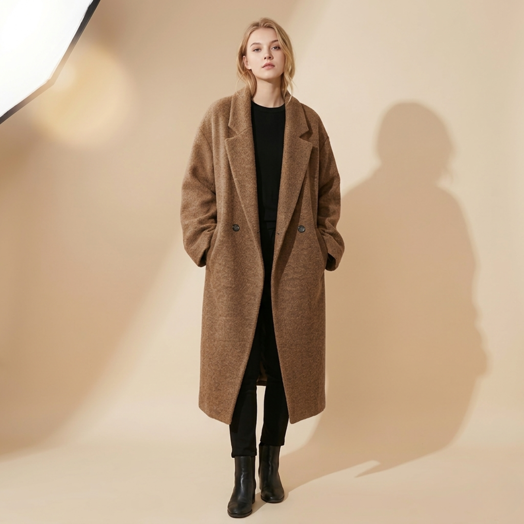Sara | Women's Elegant Oversized Wool Coat for Comfort-Metro Lane Plaza