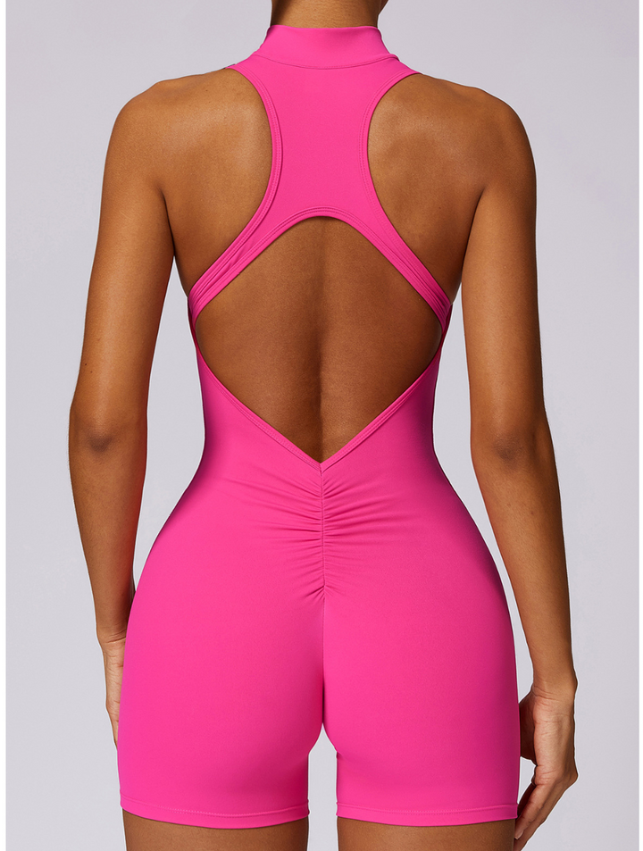 Fenna | Women's Seamless Shaping Yoga Fitness Jumpsuit-Metro Lane Plaza
