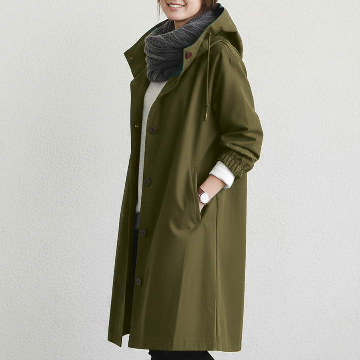 Women's Hooded Trench Coat