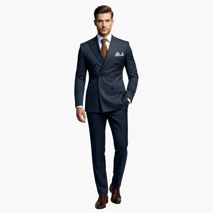 Men's Slim Fit Two-Piece Suit Set-Metro Lane Plaza