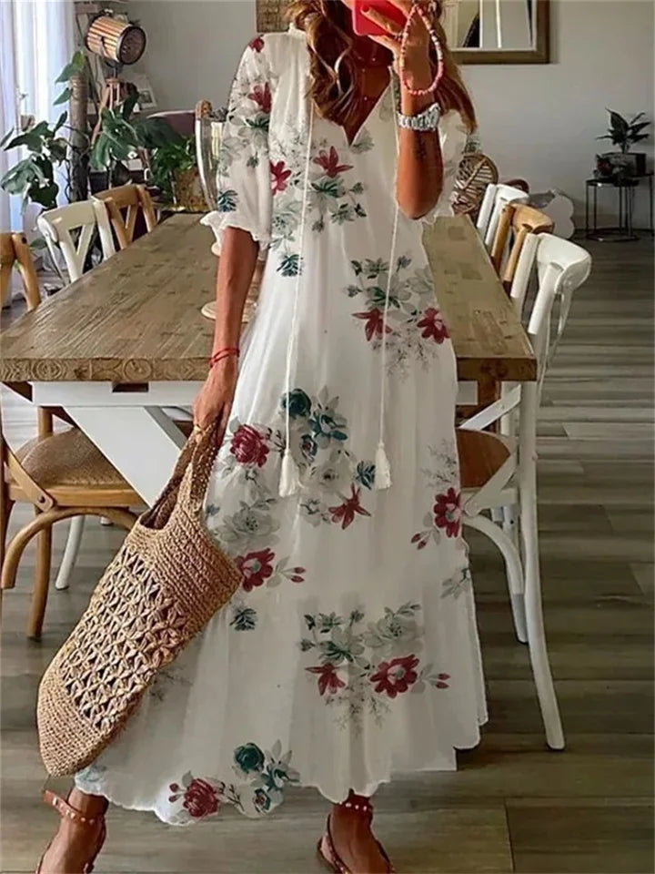 Riley | Women's Floral Maxi Dress-Metro Lane Plaza