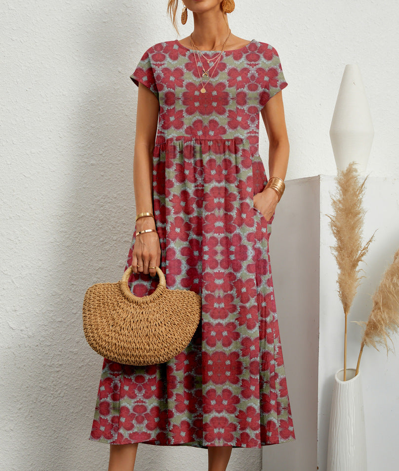 Emilia | Stylish Floral Maxi Dress-Metro Lane Plaza