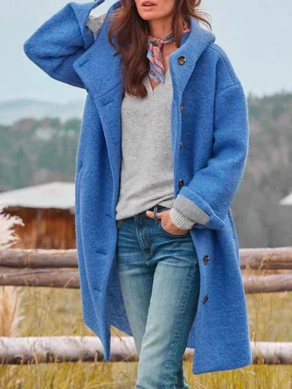 Cappotto invernale lungo ed elegante da donna