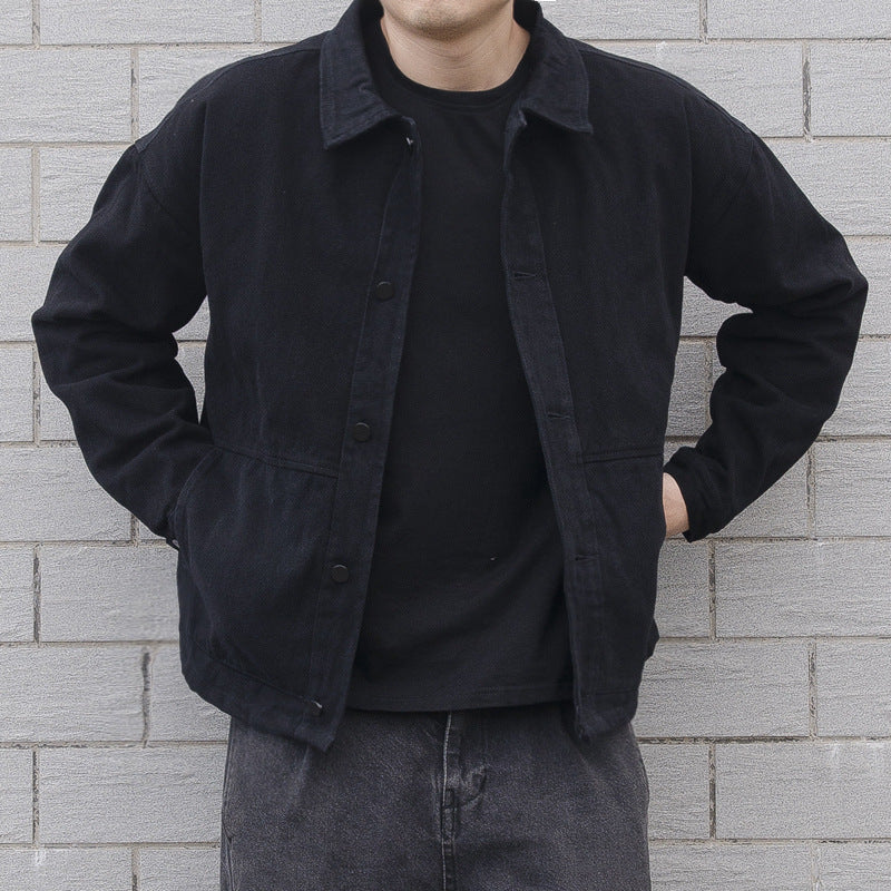 Veste décontractée boutonnée pour homme